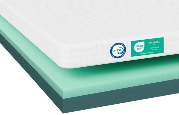 ROYGBIV, Topper Gel-Memory und Komfortschicht– 5 cm Matratzentopper Oeko-TEX, 5 cm hoch, Bett Topper Waschbar Bezug, Atmungsaktiv,Verbessern Sie Ihren Schlaf