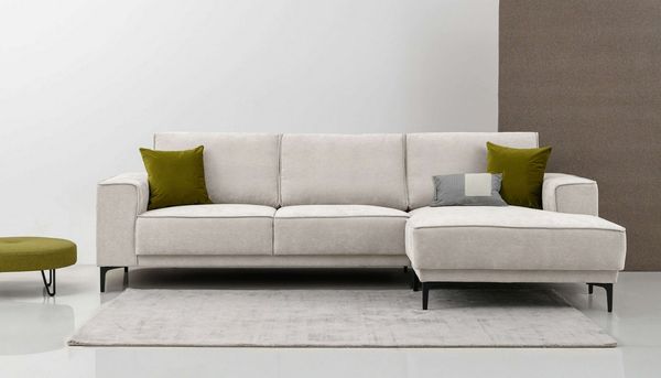 Places of Style Ecksofa Oland, 280 cm, im zeitlosem Design und hochwertiger Verabeitung