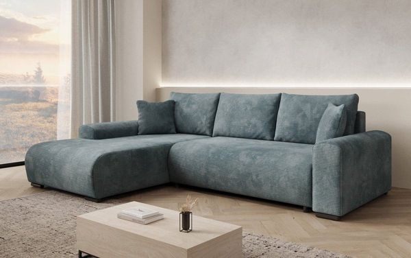 Luxusbetten24 Schlafsofa Designer Sofa Hanna, mit Schlaffunktion und Stauraum