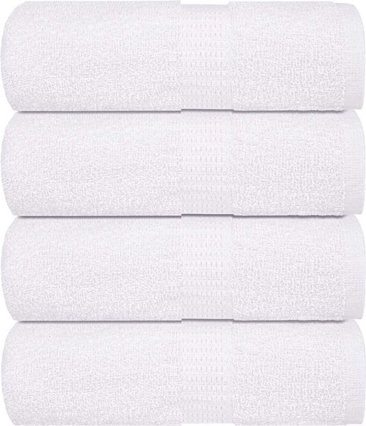 vidaXL Gästetücher FROGN 4 Stk. Weiß 30x50 cm 360 g/m² 136646