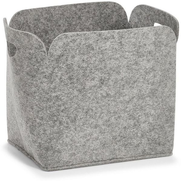 ZELLER PRESENT Aufbewahrungskorb Filz 36x28x36cm grau 110707