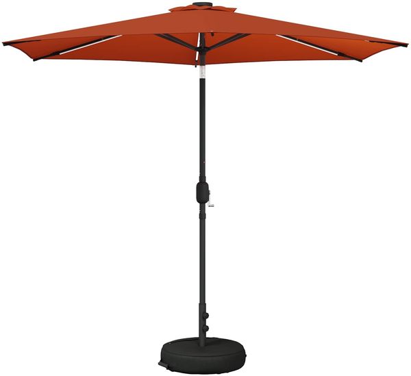 vidaXL Garten Sonnenschirm mit LED-Lichtern 270x270 cm Polyester 42036261