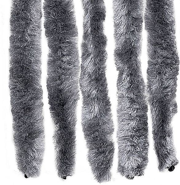 vidaXL Insektenschutz-Vorhang Silbern 100x220 cm Chenille 284287 Bild 5
