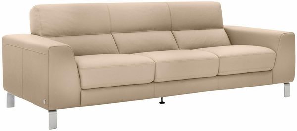 CALIA ITALIA 3-Sitzer Simon, toller Sitzkomfort, italienisches Designsofa, in zwei Lederqualitäten
