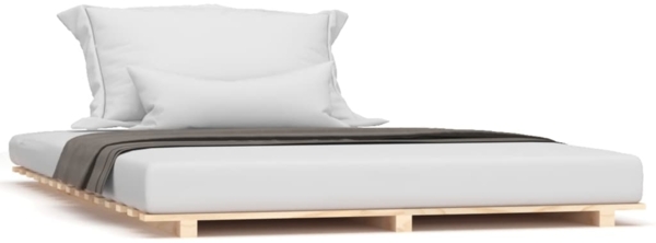 vidaXL Massivholzbett 135x190 cm Kiefer 824608
