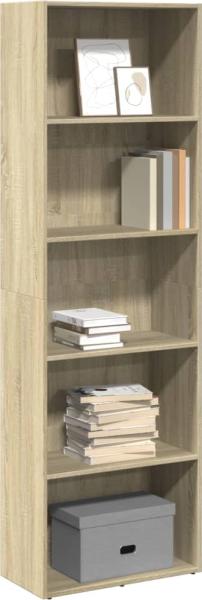 vidaXL Bücherregal Sonoma-Eiche 60x30x189 cm Holzwerkstoff 857919