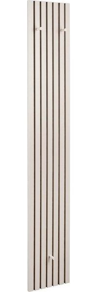 MIRRORS AND MORE Garderobenpaneel GRACE, Sandgrau, Schwarz, MDF, 5 Haken, B 50 x H 125 x T 7,5 cm