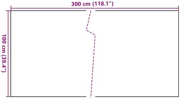 vidaXL Balkon-Sichtschutz Schwarz 300x100 cm Poly Rattan 156297 Bild 8