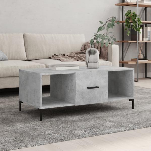 vidaXL Couchtisch Betongrau 102x50x40 cm Holzwerkstoff 829304