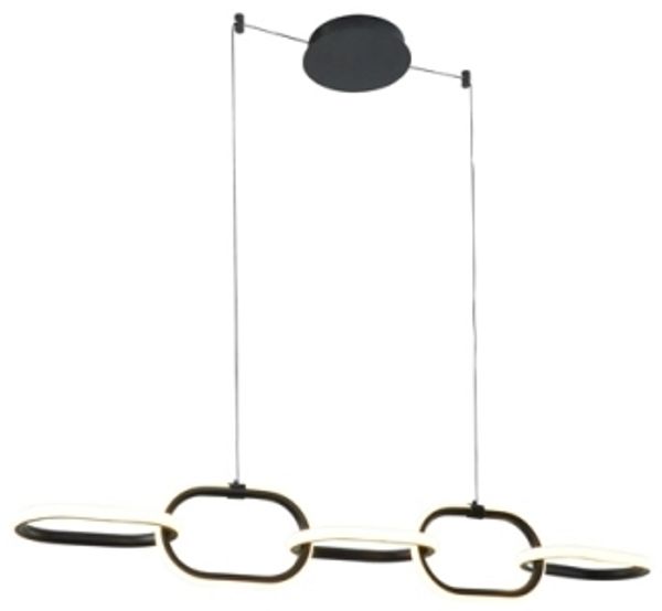 PENDANT LED LIGHT EDIRNA 5 4000K BLACK