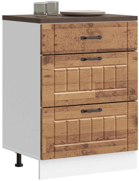 vidaXL Küchen-Unterschrank Lucca Altholz-Optik Holzwerkstoff 854277