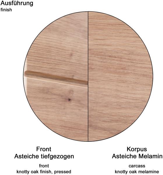 Trendteam 'Amanda' Hängeschrank, Holz, 77 x 23 x 37 cm, Eiche Bild 7