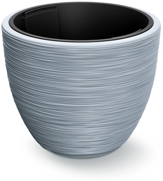 CASARIA® Blumentopf, 30 L, 40x32 cm, Rillentopf, grau