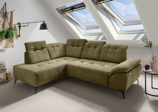 Fiore - Ecksofa mit elektrischem Sitzvorschub