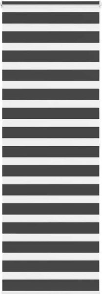 Doppelrollo Duo-Rollo Schwarz 70x200 cm Stoffbreite 65,9 cm Polyester