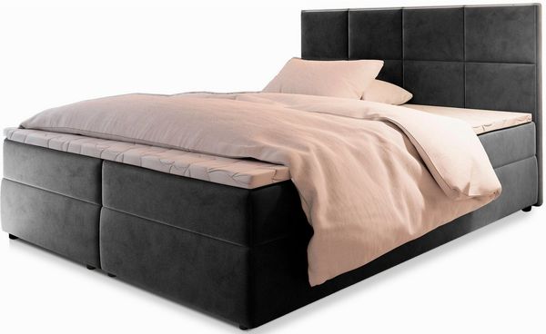 Masseno Boxbett LENA 160x200 cm mit Bonell Matratze und Topper