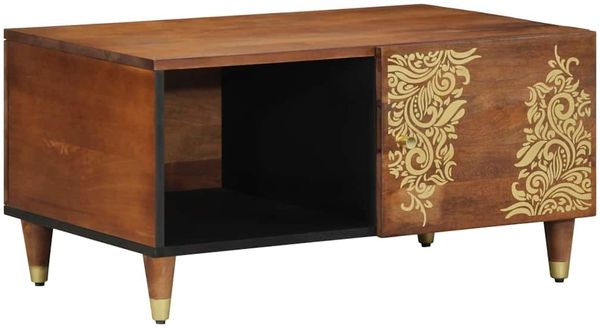 vidaXL Couchtisch Honigbraun 80 x 50 x 40 cm Massivholz Mango 4018740
