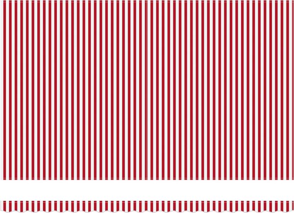 vidaXL Ausziehbare Markise Rot und Weiß 500 x 300 cm 3331267 Bild 6