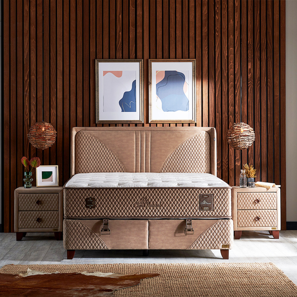 Bambi Boxspringbett Funktionsbett mit Matratze Clima Naturel 160x200
