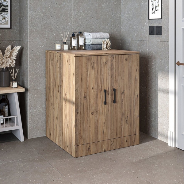 Roomart Waschmaschinenumbauschrank ATRIA (Waschmaschinenschrank - B/H/T: 70 x 90 x 69 cm) •Weiß •Weiß-Eiche •Eiche •Anthrazit-Eiche