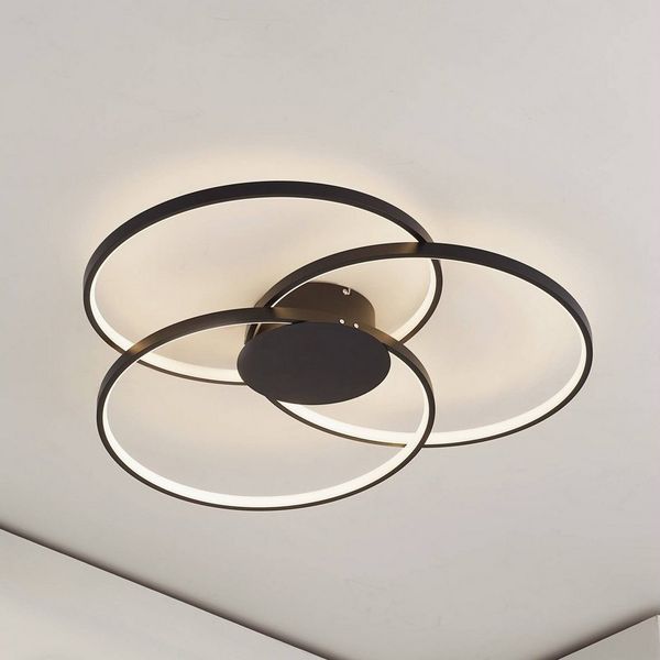 Lindby Deckenleuchten Riley, Enthalten, LED 39,6 W gesamt, warmweiß