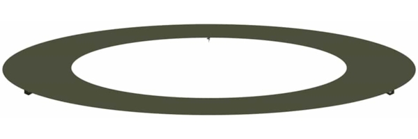 vidaXL geeignet für flachen Baumring Olivgrün Ø60 / 90 cm Stahl 873710