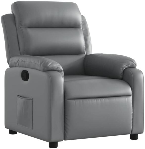 vidaXL Relaxsessel Grau Kunstleder 373489