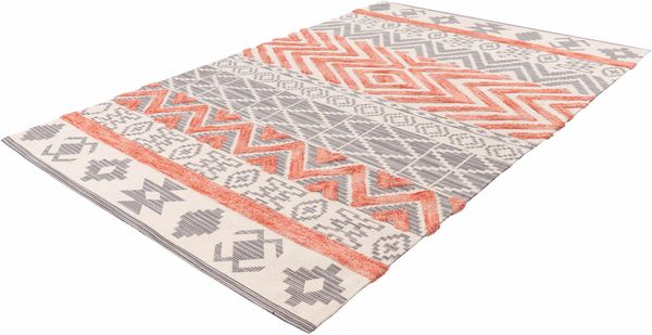 Ethnie 100 Grau / Apricot 200cm x 290cm