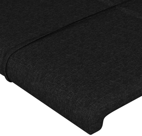 vidaXL Bettgestell ohne Matratze Schwarz 180x200 cm Stoff 3125075 Bild 6