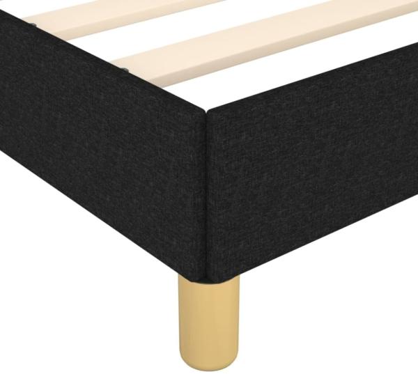 vidaXL Bettgestell ohne Matratze Schwarz 180x200 cm Stoff 3125075 Bild 2