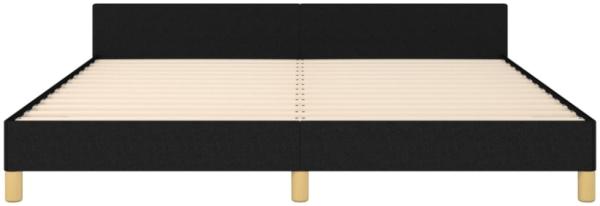 vidaXL Bettgestell ohne Matratze Schwarz 180x200 cm Stoff 3125075 Bild 3
