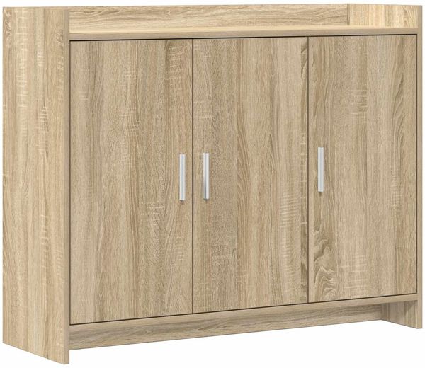 vidaXL Sideboard Sonoma-Eiche 98,5 x 33 x 80 cm Holzwerkstoff 8011125