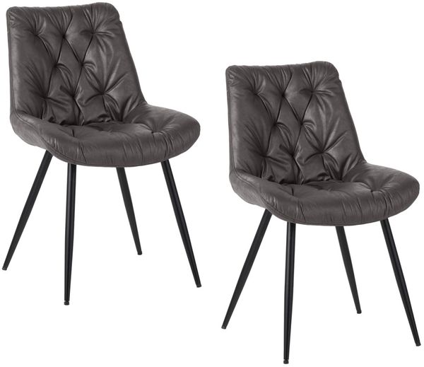 HTI-Living Esszimmerstuhl Esszimmerstuhl Antikanthrazit 2er Set Loryn (Set, 2 St), Küchenstuhl