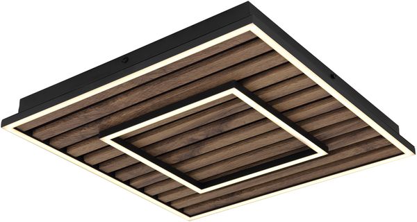 Deckenleuchte WOODY (LBH 45x45x6 cm)