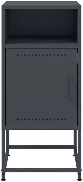 vidaXL Nachttisch Anthrazit 36x39x78 cm Stahl 846570 Bild 6