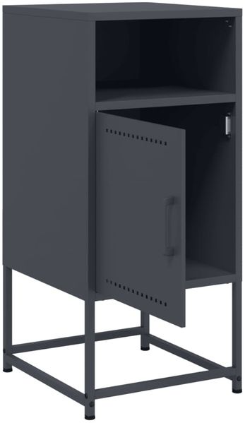vidaXL Nachttisch Anthrazit 36x39x78 cm Stahl 846570 Bild 9