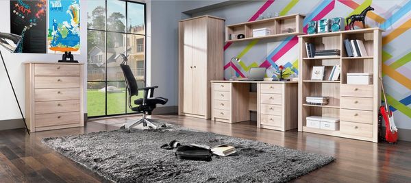 MOEBLO Drehtürenschrank PAOLA (Schrank Garderobe Schiebtüren Schlafzimmer Eleganter Schrank in Holzoptik, Verschiedene Größen (90/150/200 cm), Moderne und Klassische Designs) -(BxHxT):90/150/200 x 202 x 54 cm