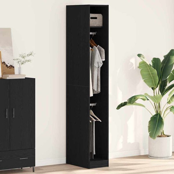 vidaXL Kleiderschrank mit Regal Altholz 30 x 50 x 200 cm Holzwerkstoff 3345126
