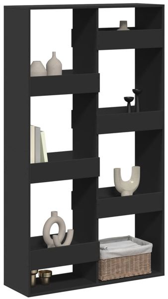 vidaXL Raumteiler Schwarz 100x33x175 cm Holzwerkstoff 3309574 Bild 3