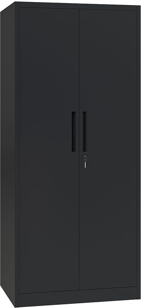 STEELSØN 'Regulus' Aktenschrank, Metall, schwarz, 165x40x80 cm, abschließbar, Metallschrank mit 5 Fächern, geeignet als Werkzeugschrank Bild 12