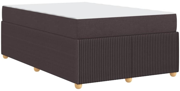 vidaXL Bettrahmen mit Matratze Dunkelbraun 120 x 190 cm Stoff 3398369 Bild 7