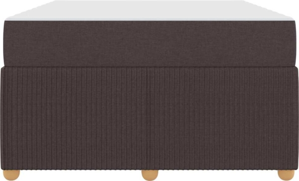 vidaXL Bettrahmen mit Matratze Dunkelbraun 120 x 190 cm Stoff 3398369 Bild 5