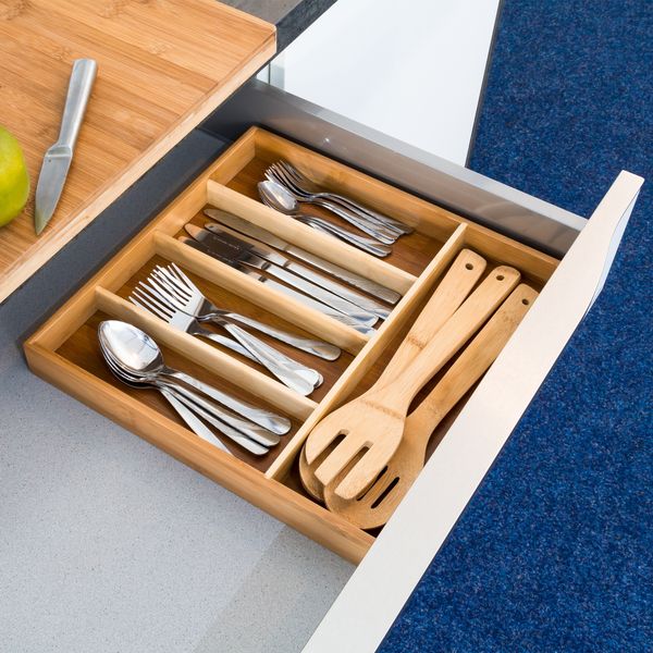 Besteckkasten Bambus Natur 10018887
