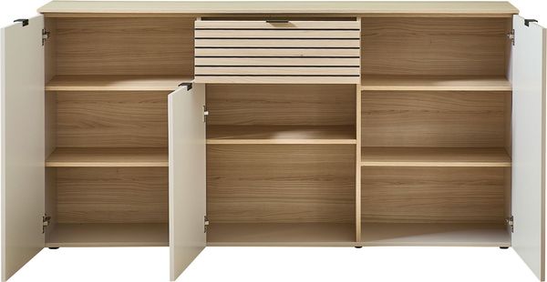 Sideboard Inka / Ina, Holzwerkstoff, Beige, Holzfarben, 180 x 90 x 45 cm Bild 2