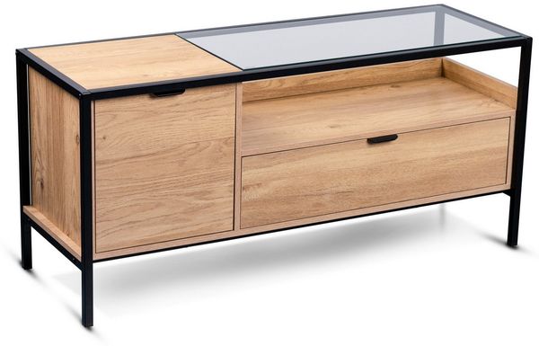 bv-vertrieb Lowboard TV-Lowboard Fernsehschrank TV Schrank Eiche Wildeiche