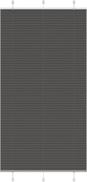 vidaXL Plissee Schwarz 105x200 cm Stoffbreite 104,4 cm Polyester 4015161
