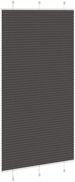 vidaXL Plissee Schwarz 105x200 cm Stoffbreite 104,4 cm Polyester 4015161 Bild 4