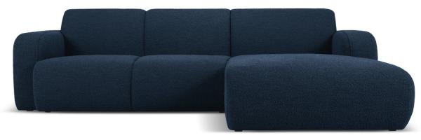 Micadoni Ecksofa Molino 4-Sitzer Rechts Boucle Dunkelblau