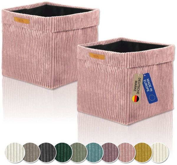 Lycce Regalkorb Lycce Kallax Boxen Cord, faltbare Aufbewahrungsboxen 33x33xH31cm (2 St)