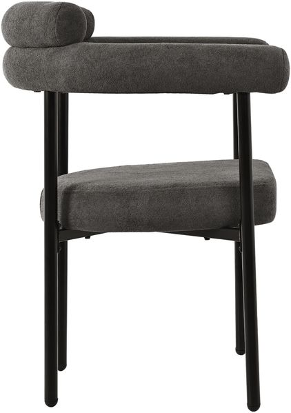 Merax Esszimmerstuhl (Set, 2 St), 2er Set Polsterstühle Wohnzimmer Samt Küchenstühle Eisengestell, Dunkelgrau Bild 8